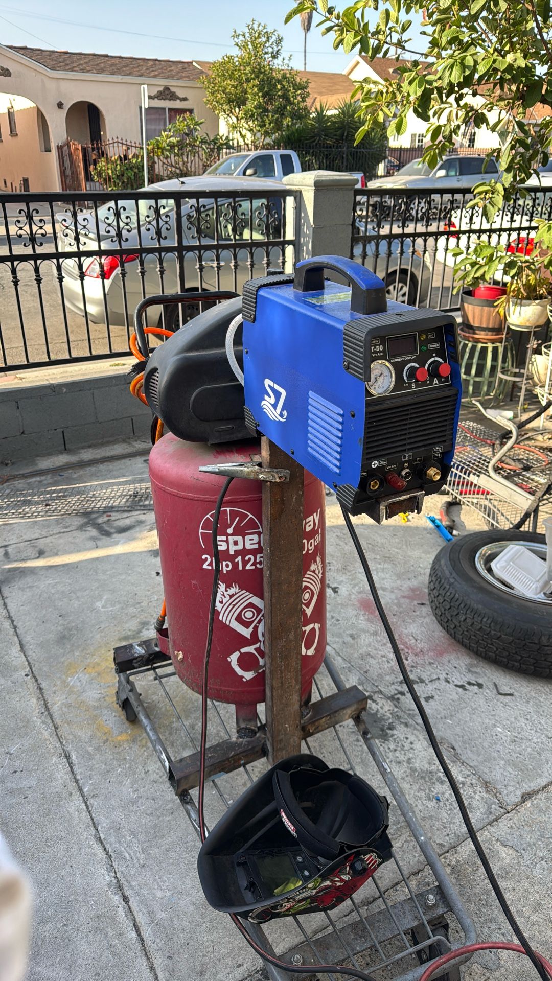 Plasma Cutter And Air Compressor Combo