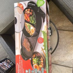 BRENTWOOD ELECTRIC HOT POT AND GRILL