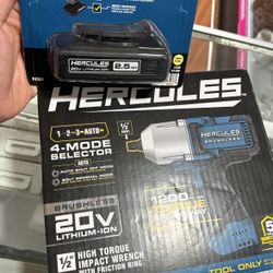 HERCULES 20V Brushless Cordless, 1/2 in. High Torque Impact Wrench with Friction Ring