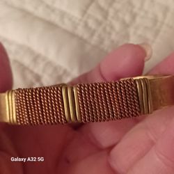 Vtg. Genuine COPPER & BRASS CUFF BRACELET