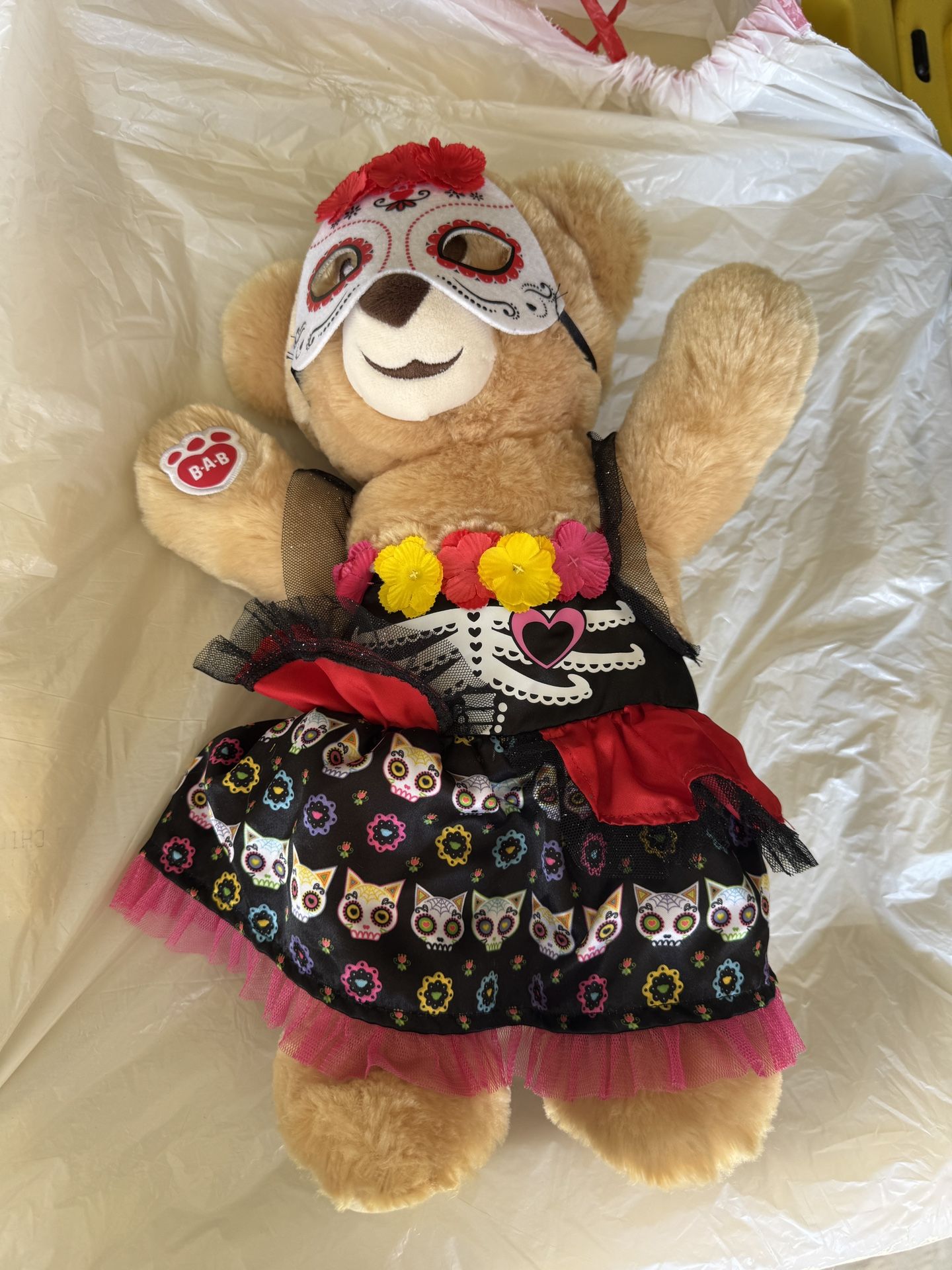 Build A Bear In Authentic BAB Día De Los muertos Costume
