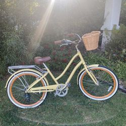 Yellow Beach Cruiser