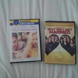 2 DVDs: Vicky Cristina Barcelona. Why Did I Get Married.