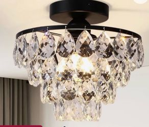 2 small chandeliers