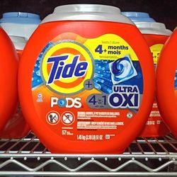Tide Pods + Ultra OXI (57 COUNT)