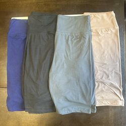 Women’s High-Waist Biker Shorts | Brand New | One Size S-L | 4 Colors | Pickup Chicago/Bataviao