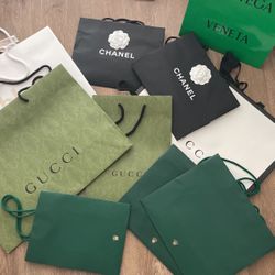 Designer Shopping Bags Mixed Variety Like New 