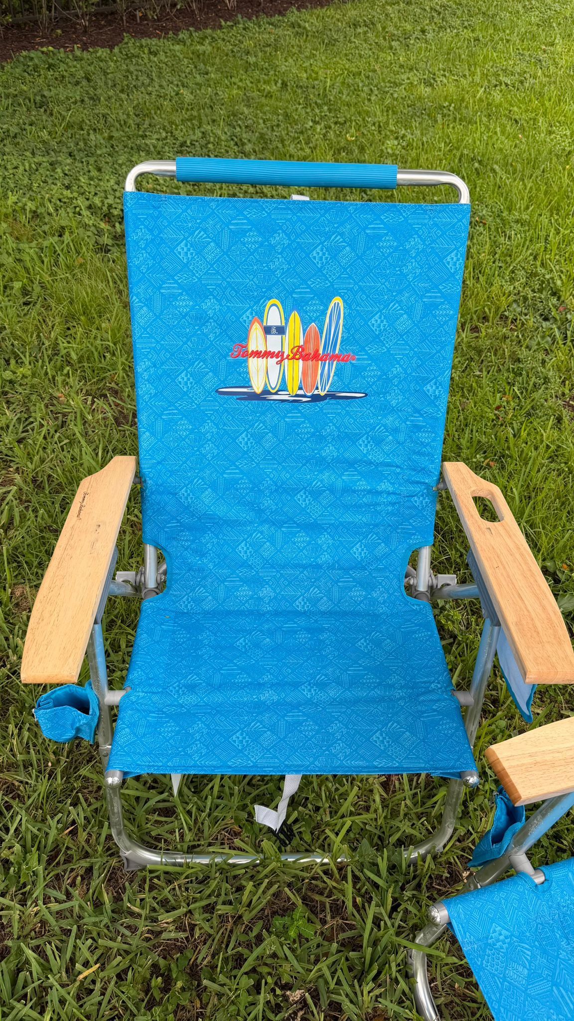 Set of 2 Tommy Bahama Beach Chairs – Blue Surfboards Design