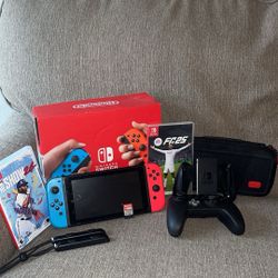 Nintendo Switch Set With Games And Controllers