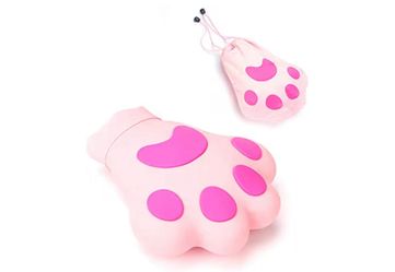 Hot Water Bottle with Cover Silicone Hot Water Bag for Pain Relief BPA Free