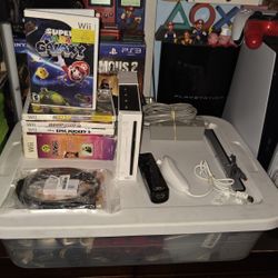 Nintendo Wii Super Mario Galaxy Bundle With 5 Games