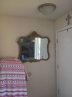 Heavy antique mirror