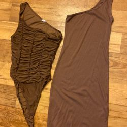 Off The Shoulder Bodysuit And Dress