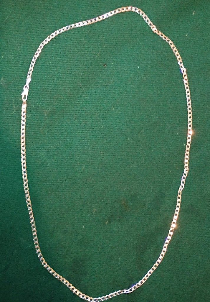 Men's "925*Sterling Silver Link Chain 28" (New)
