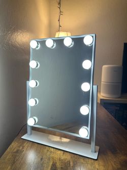 Mirror with sensor lights