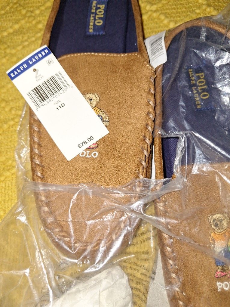 Polo Ralph Lauren Men’s Polo Beach Bear Micro suede Mule Slippers  New Polo Ralph Lauren | Shoes | Polo Ralph Lauren Mens Polo  main image 2