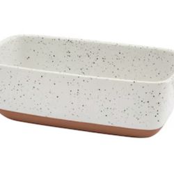 Dolly Parton Collection 1.79qt Stoneware Speckled Loaf Pan TTU-06590 New in Box
