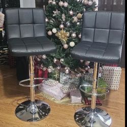 Bar stool set (leather)