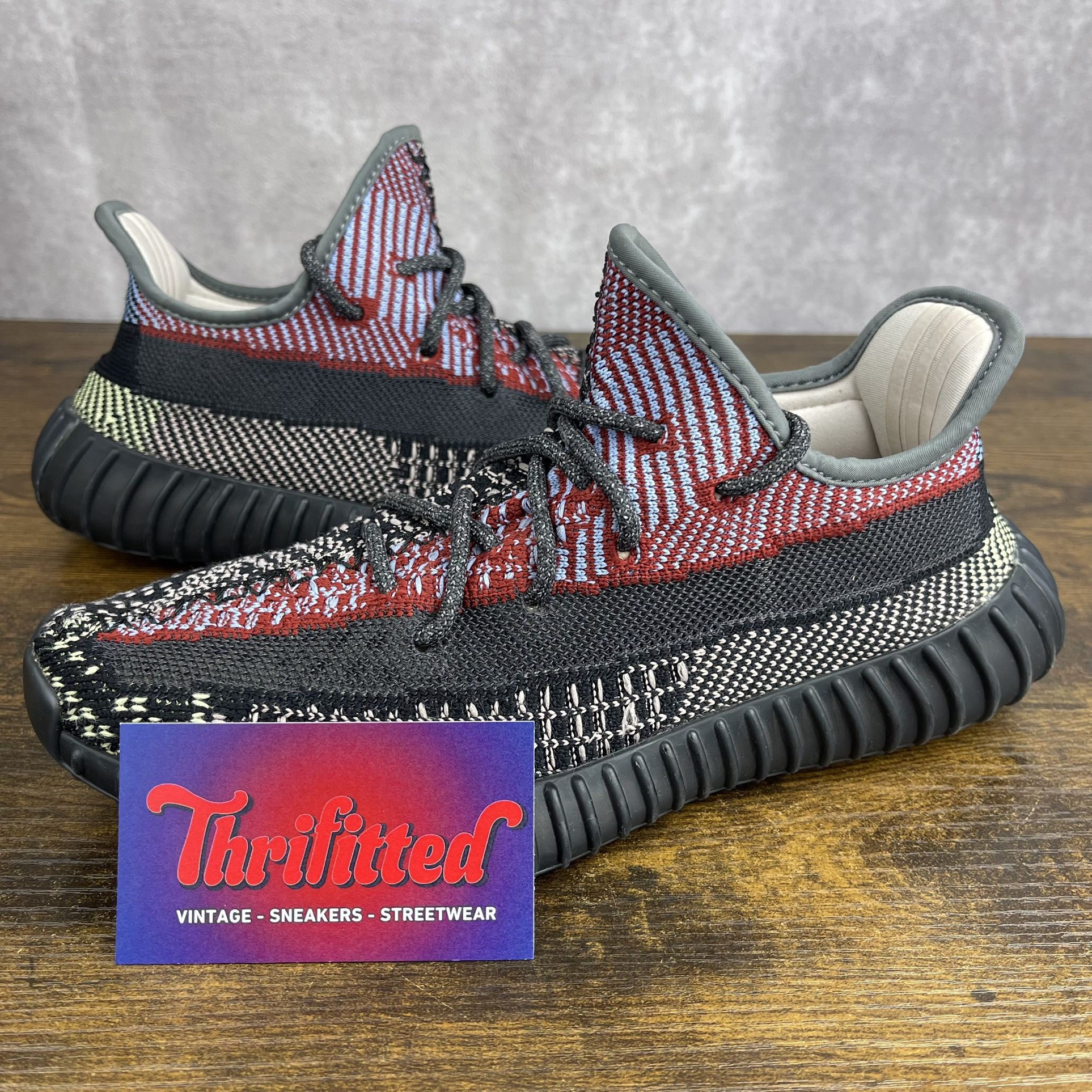 Adidas Yeezy Boost 350 V2 Yecheil Non-Reflective Size 6.5 / 7.5W FW5190 Black Red Men’s Shoes OG Rare