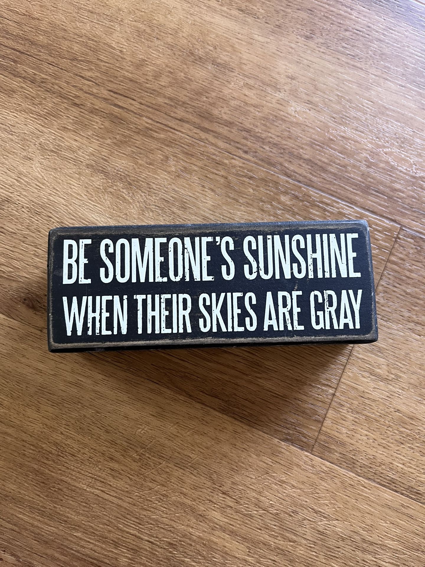 Wooden Positivity Sign