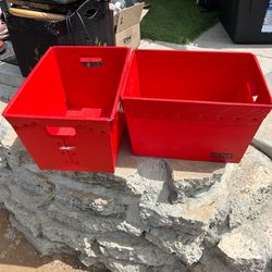 Pair of ULINE Space Age Totes.