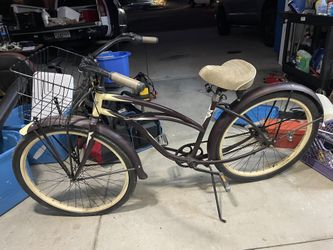 Vintage Classic Cruiser Bike with Basket – Comfortable Ride