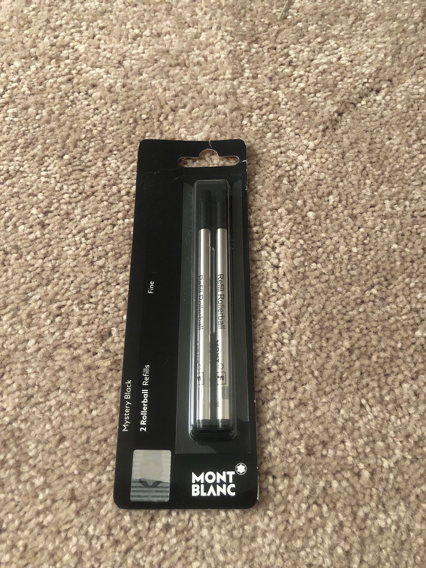 Montblanc Refills Rollerball Black Fine Point - Pack Of 2 (107881)