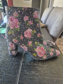 Almost New Betsy Johnson Glitter Boots