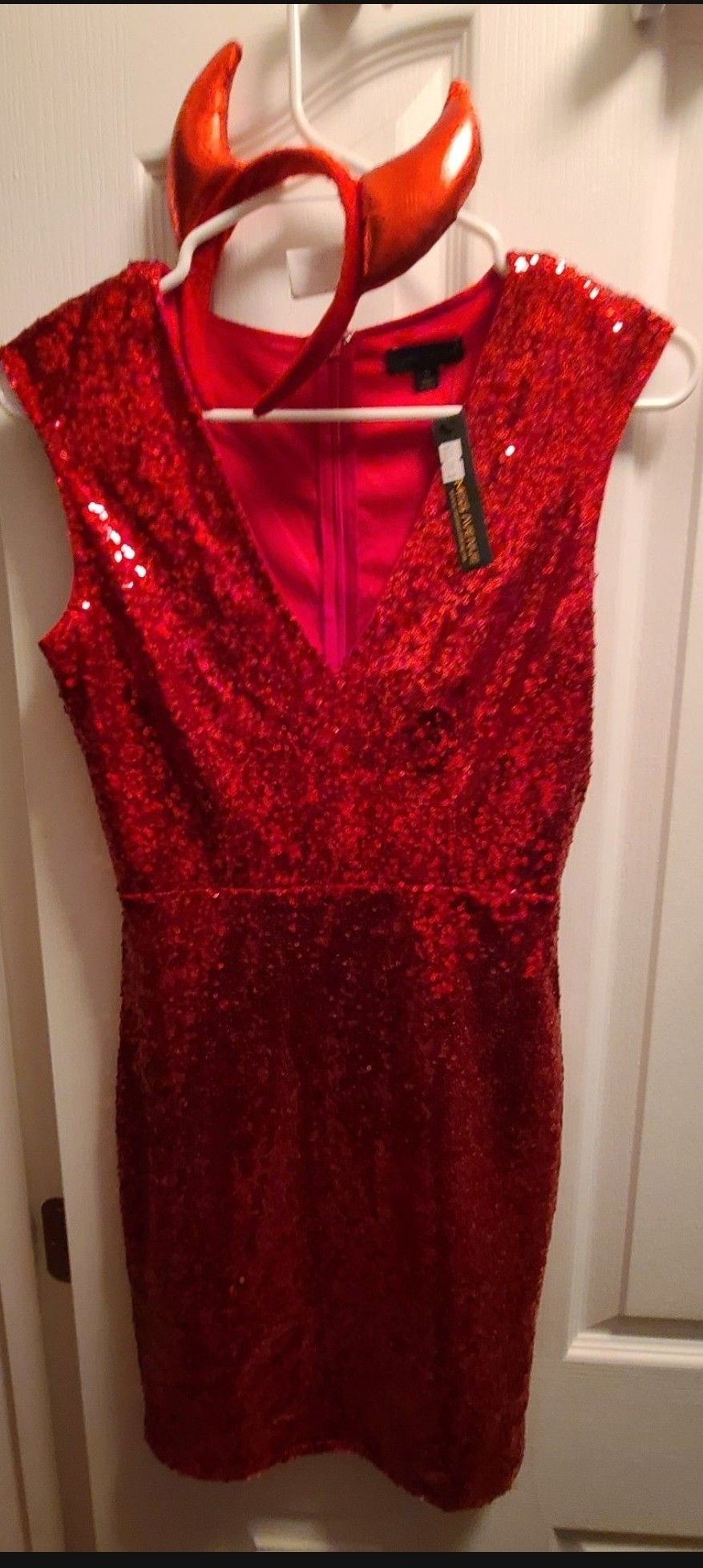 Red Sequin Dress