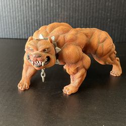 Muscle Bound Pitbull Bodybuilding Animal Resin Statue Pit Power