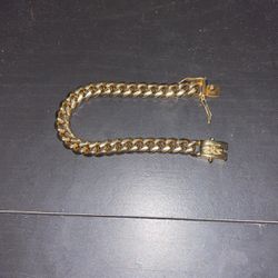 18kgp gold cuban Link Bracelet 