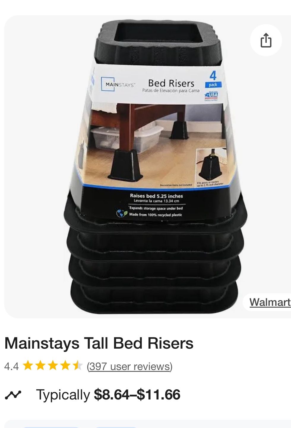 Bed Raiser (8 By $5)