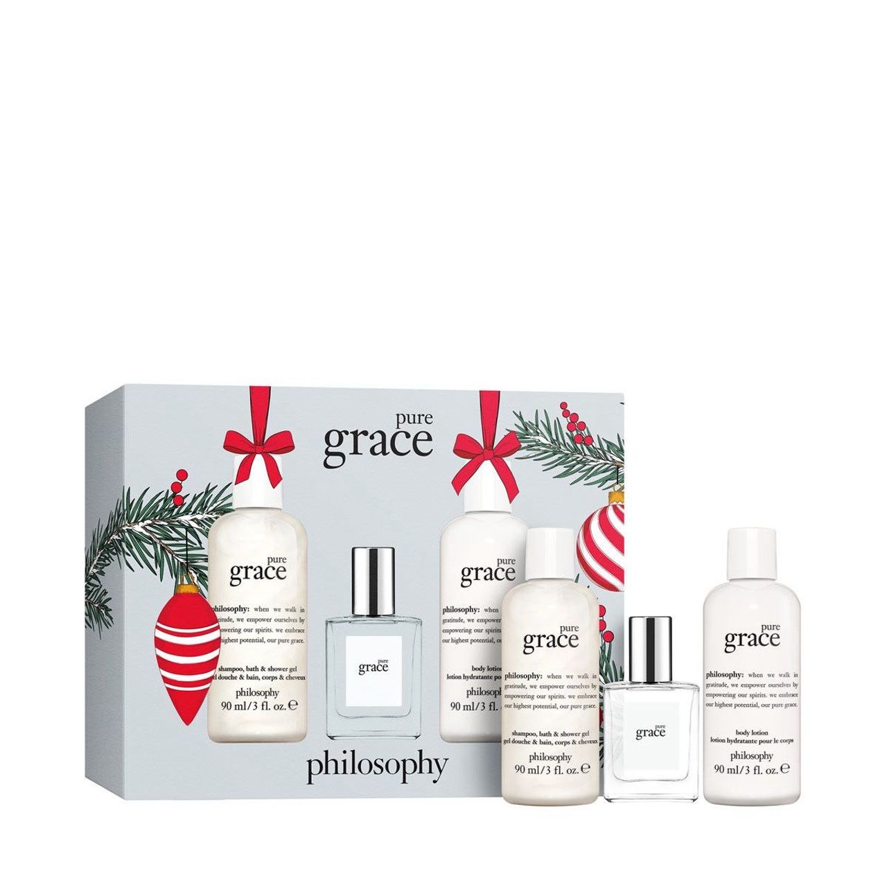 New Philosophy Pure Grace 3PC Holiday Gift Set 