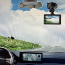 (NEW)  Dash Cam Video Camera, Front and Rear, with Night Vision Image Sensor