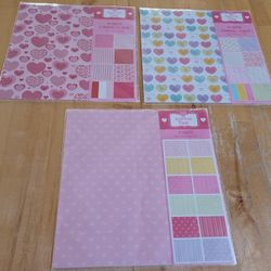 Valentine's Themed Scrapbook Paper