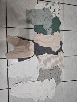NEW! 14 Baby Clothing 0-3 M Bundle Onesies and Pants