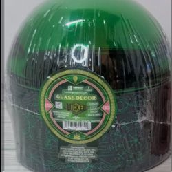 Wicked Elphaba Green Glass Gazing Ball Jar