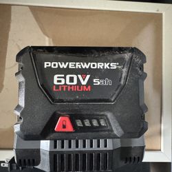 Power works 60 Volt Charger And Battery