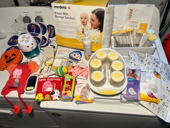 Medela Freestyle Flex Breast Pump Bundle + Storage Kit + Baby Accessories (Open Box)