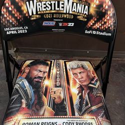 WrestleMania 39 Night 2 Commemorative Ringside Chair – WWE Exclusive