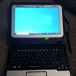 Panasonic ToughBook Touchscreen Laptop/Tablet Intel Core i5 8 GB RAM 256 GB SSD 1080P LCD Webcam X2 HDMI Wi-Fi & Bluetooth Wireless Windows Pro 64 OS 