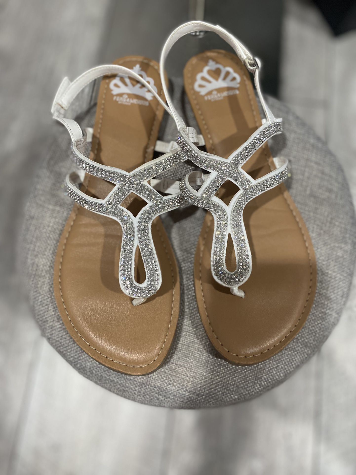 White Fergalicious Open Toe sandals 