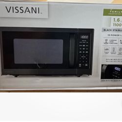 Vissani 1100W 1.6 cu. ft. Countertop Microwave 