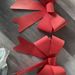 Giant Red Bows