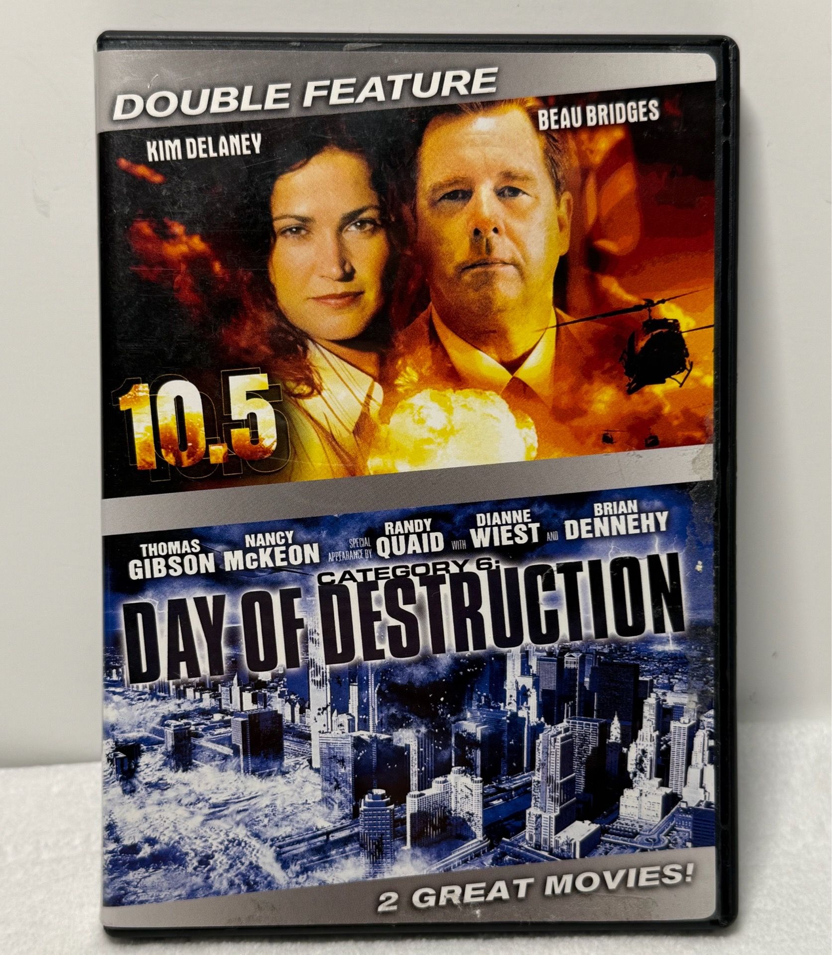 DVD Double Feature 2-Disc Set : Movies 10.5 & Category 6 Day of Destruction DVD