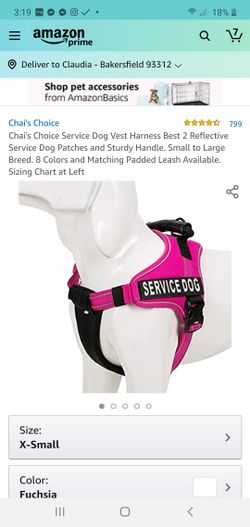 Xs service dog harness and leash