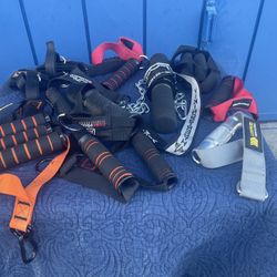 Gym Gear - Fat Grips Barbell Covers , Tricep Ropes . Push Downs /Fly Handles Assorted ! Top Quality … 