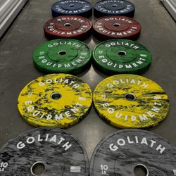 New Olympic Bumper  Plates Weights  Add Olympic Bar Olympic Barbell