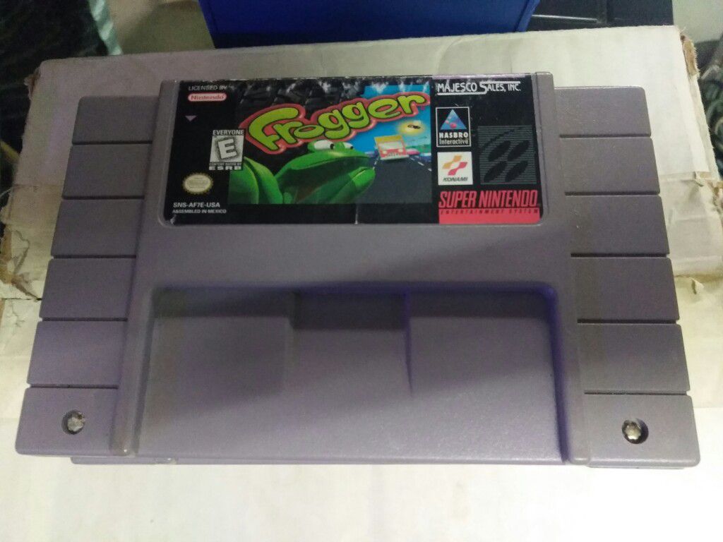 Frogger Super Nintendo Game 