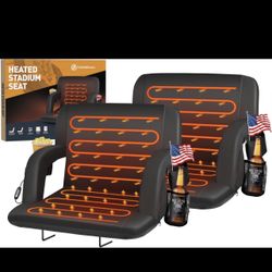 2 HOPERAN Heated Stadium Seats for Bleachers